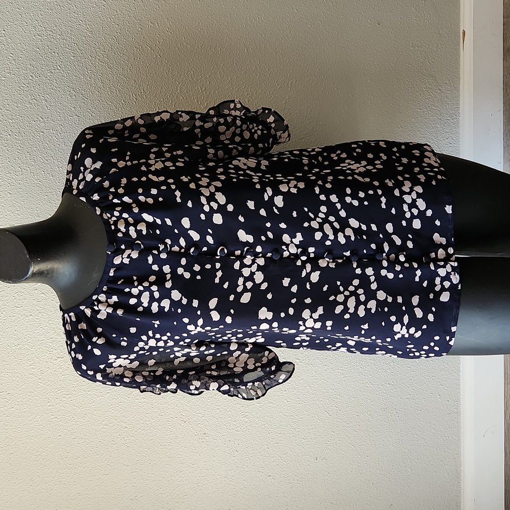 MADEWELL Memento Ruffle-Sleeve Top in Drifting Petals Size S